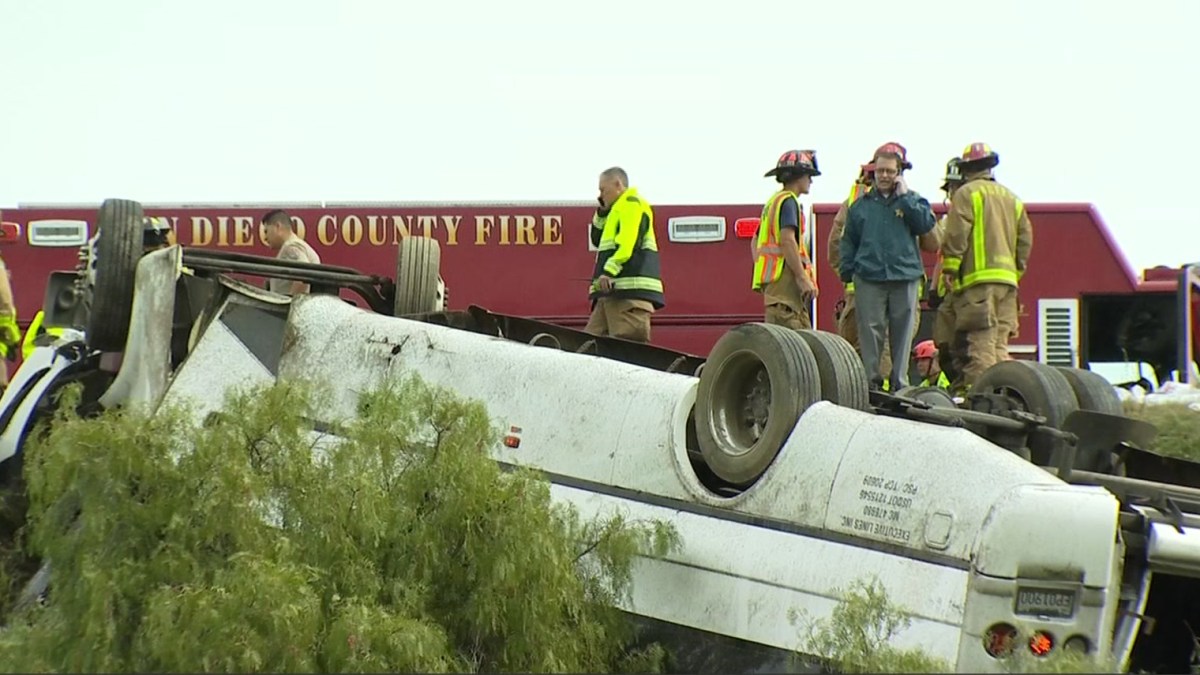Deadly Bus Crash Off of I15 South in Fallbrook NBC 7 San Diego