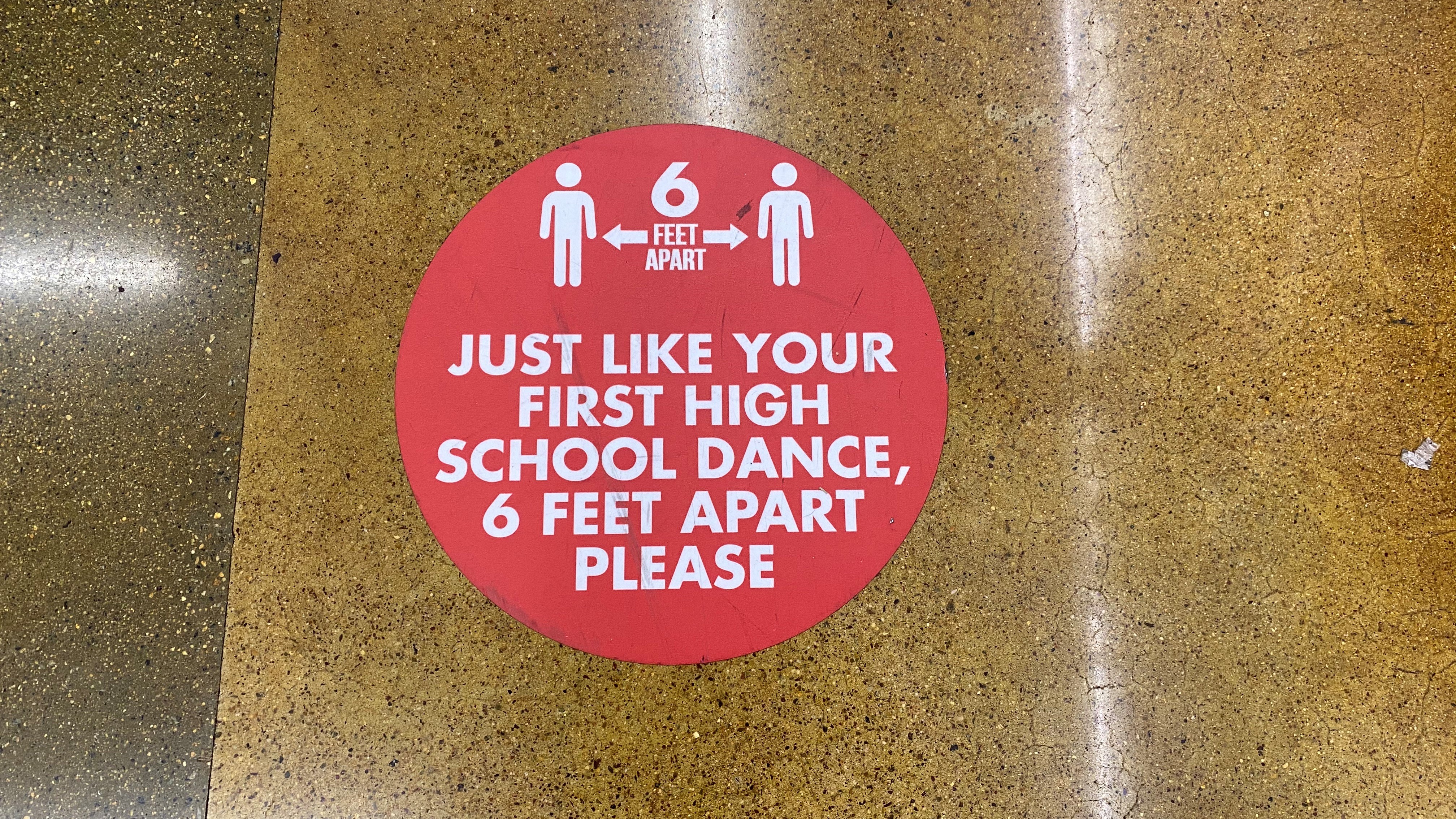 Social-Distance Signs Offer Fortune Cookie Wisdom Right Beneath