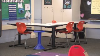 The special education classroom at Grace W. Perkins K-8 School was given new furniture thanks to a generous donation by the San Diego Harbor Police Department.