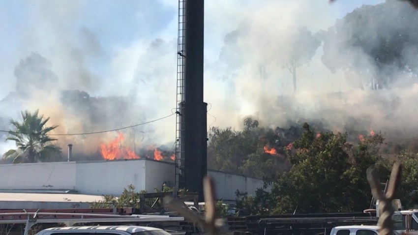 SR94 Brush Fire Cell phone Video