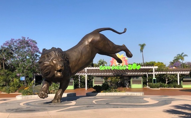 An image of the San Diego Zoo entrance.
