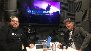 Eric Howarth (right) sits in on Episode 5 of the SoundDiego Podcast.