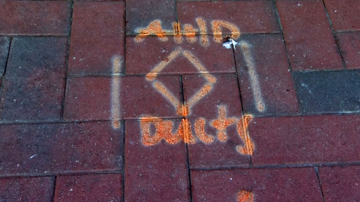 Sidewalk Construction Markings Guidelines or Graffiti? NBC 7 San Diego