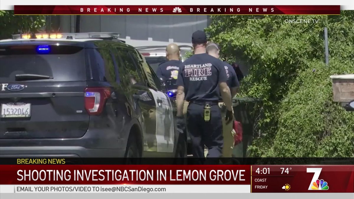 Suspect Detained After Apparent Shooting in Lemon Grove NBC 7 San Diego