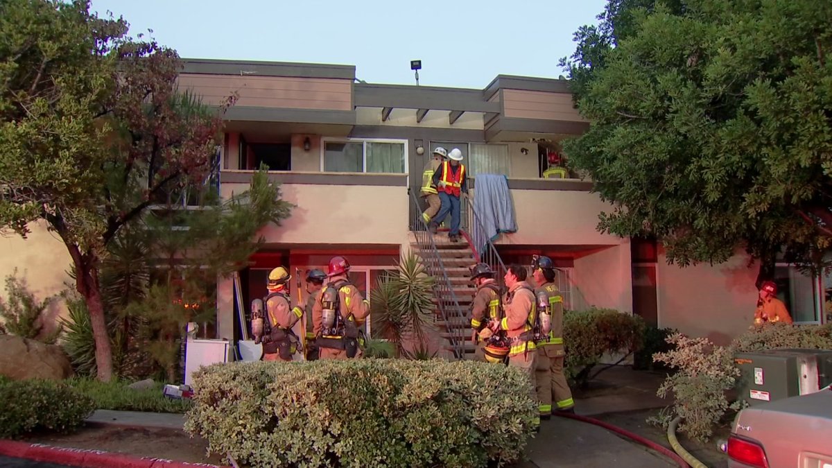 23 Displaced in El Cajon Apartment Building Fire NBC 7 San Diego