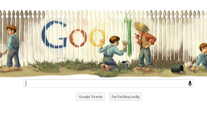 Tom Sawyer Google Doodle