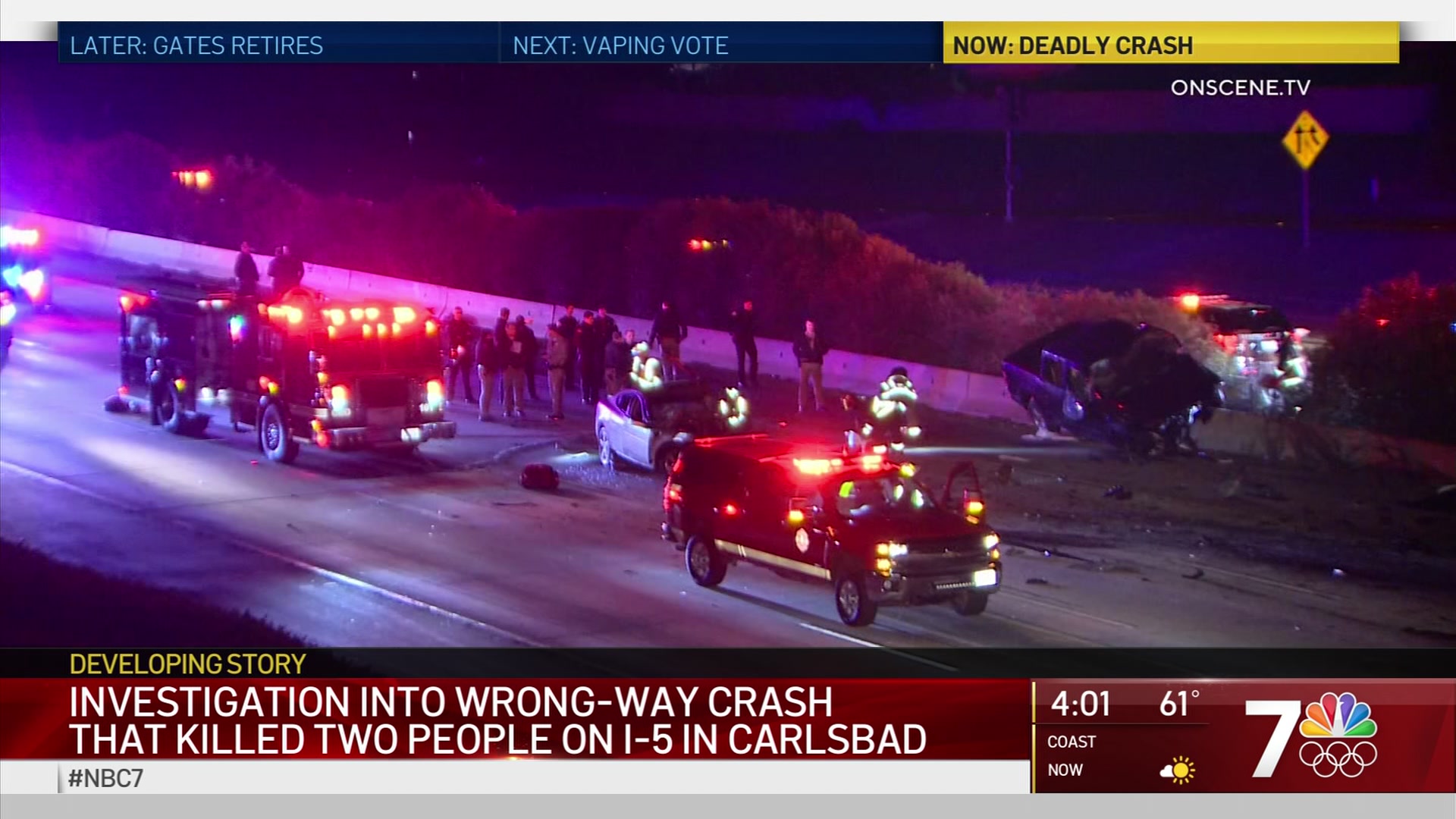 Two Killed in Wrong-Way Crash in Carlsbad – NBC 7 San Diego