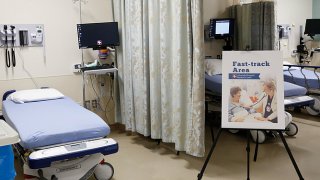 A fast-track emergency care section at Alvarado Hospital in San Diego.