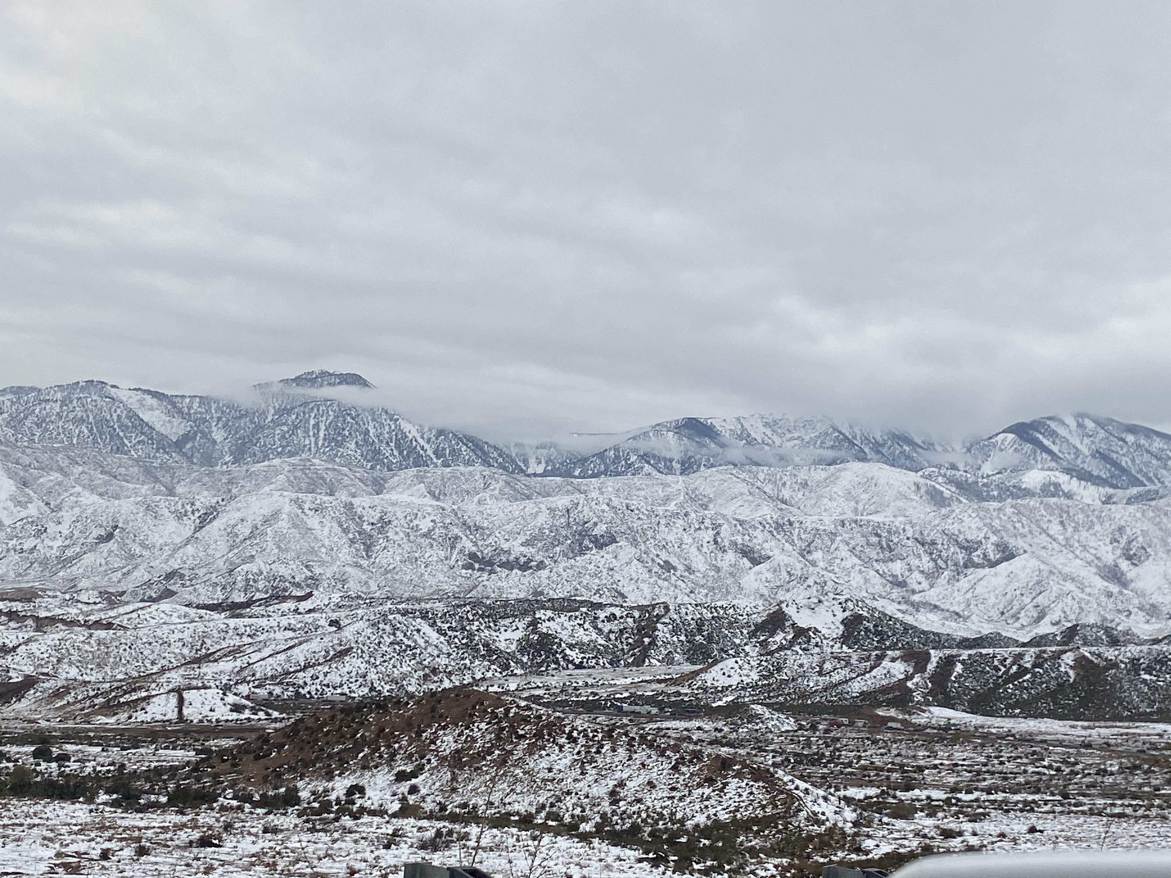 Holiday travelers encountered some stunning sights in Southern California's mountains after a November 2019 storm.