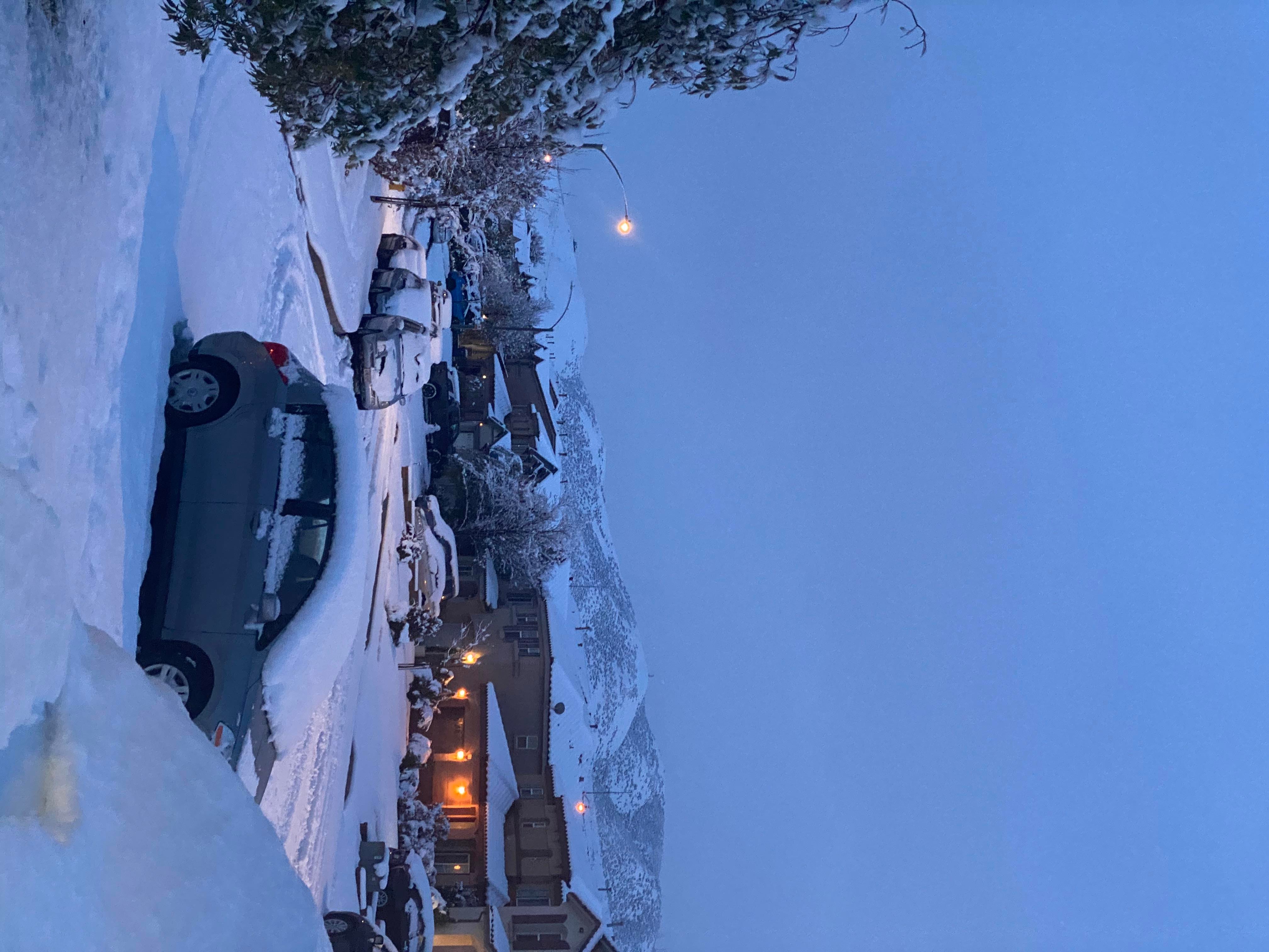 A snowy scene after a late November 2019 storm in the Palmdale area. 