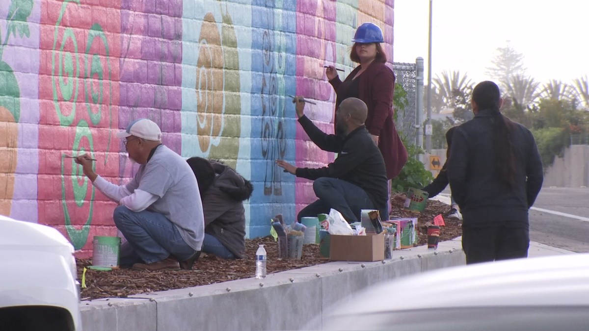Chula Vista Transforms GraffitiCovered Corner Into Bright Mural NBC