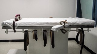 This July 7, 2010 file photo, shows a lethal injection chamber.