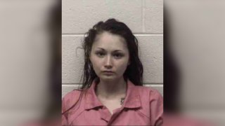A jail booking photo of Destiny Guns, 23, from the Cecil County Sheriff’s Department in Maryland on June 22, 2020.