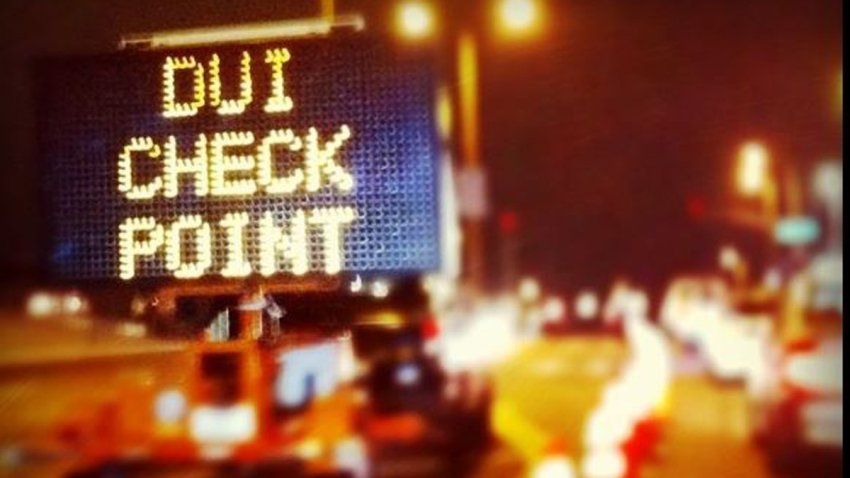 DUI Checkpoint sign