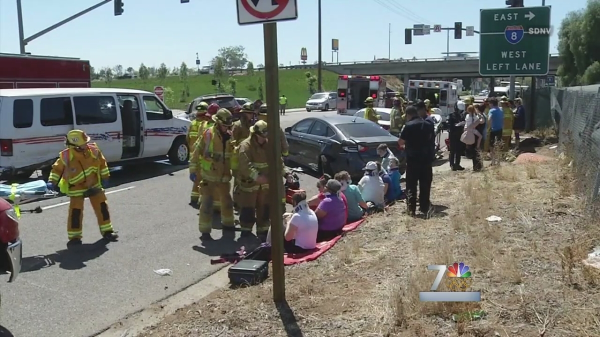 13 Injured in MultiCar Crash Off I8 in El Cajon NBC 7 San Diego