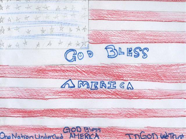 Flag drawing by Salinas student