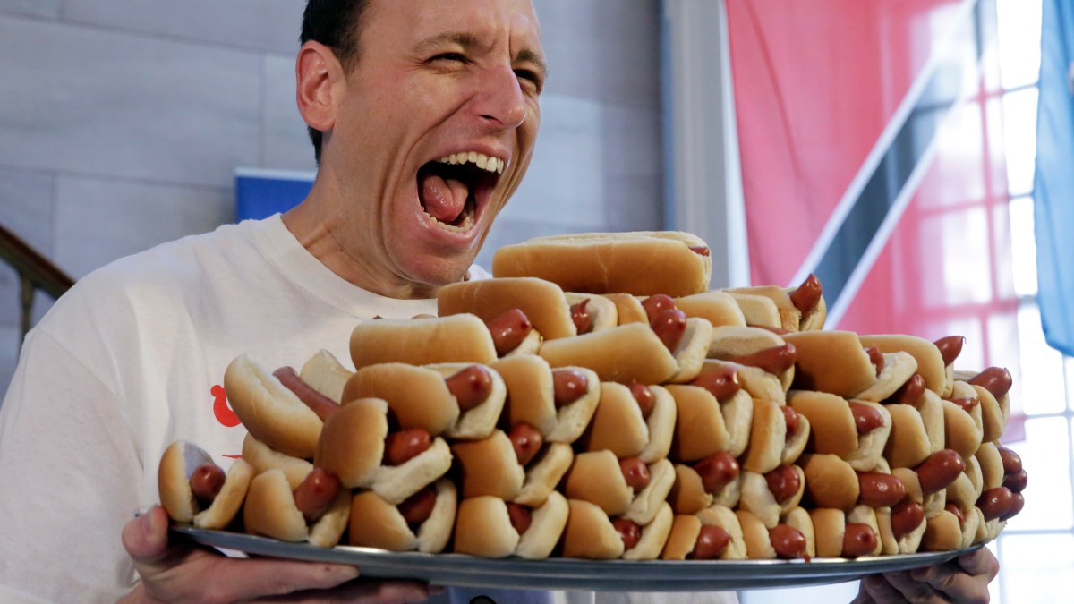 Joey Chestnut Breaks Nathan’s Famous July Fourth Hot Dog Eating