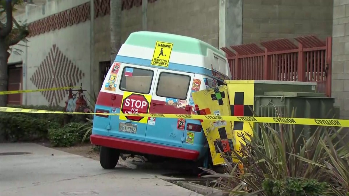 Witnesses Claim Ice Cream Truck Struck Pedestrian as It Crashed Into a