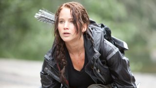 Jennifer Lawrence as Katniss Everdeen in "The Hunger Games"
