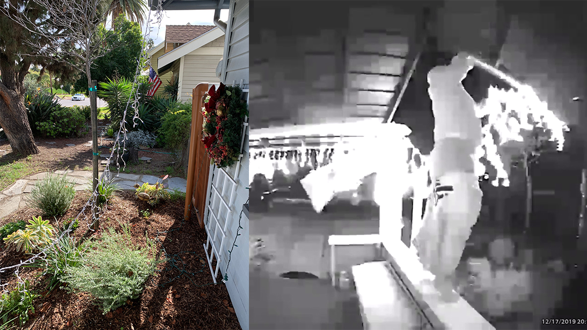 Christmas Crasher Trashes Holiday Decorations in La Mesa NBC 7 San Diego