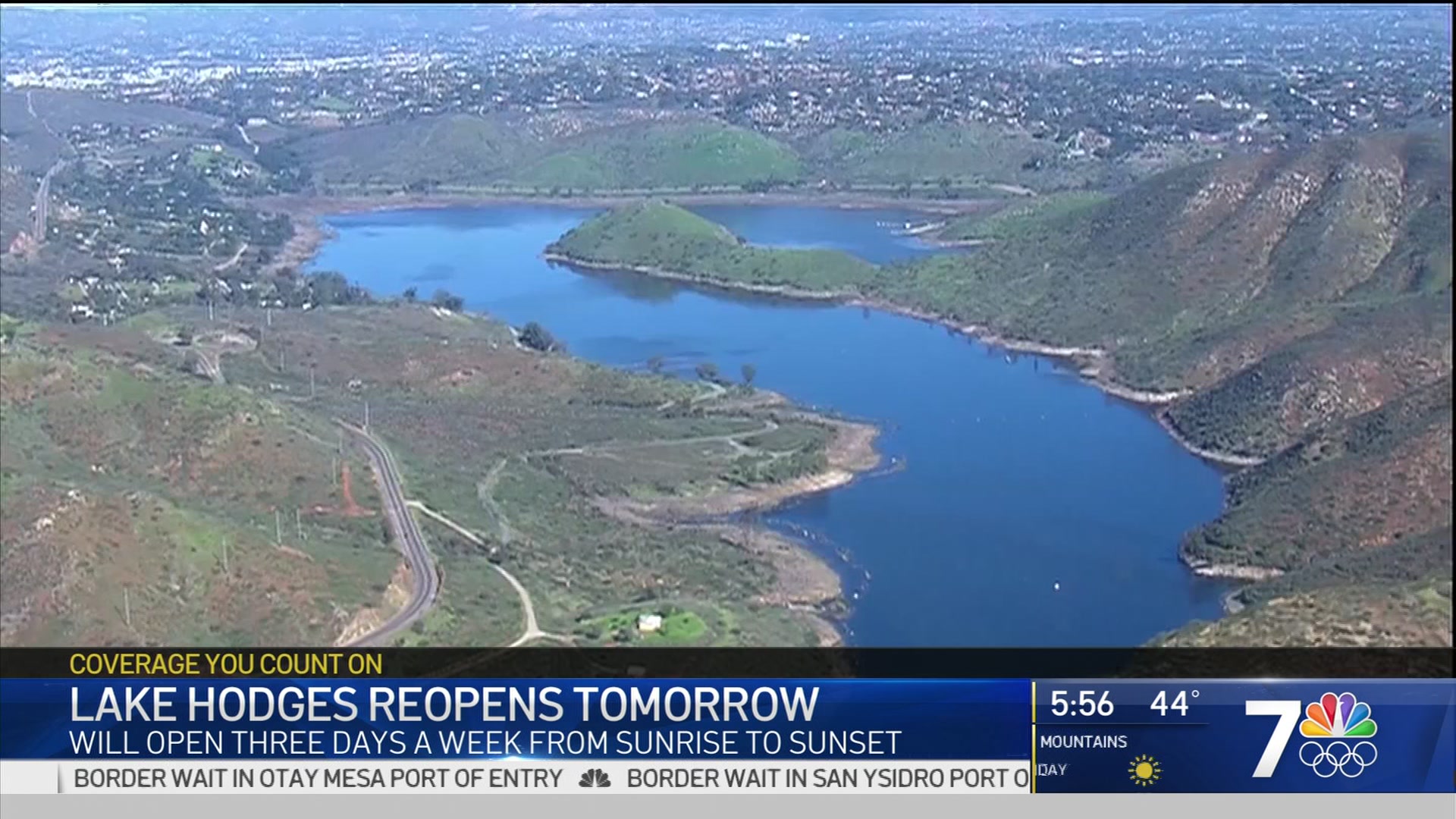 Lake Hodges to Reopen NBC 7 San Diego