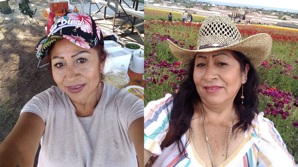 Undated images of Maria Estrada Romero, a beloved food vendor in Barrio Logan who was known as the "tamale lady" before she was killed in a hit-and-run on Nov. 15, 2019.