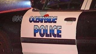 An Oceanside police patrol car.