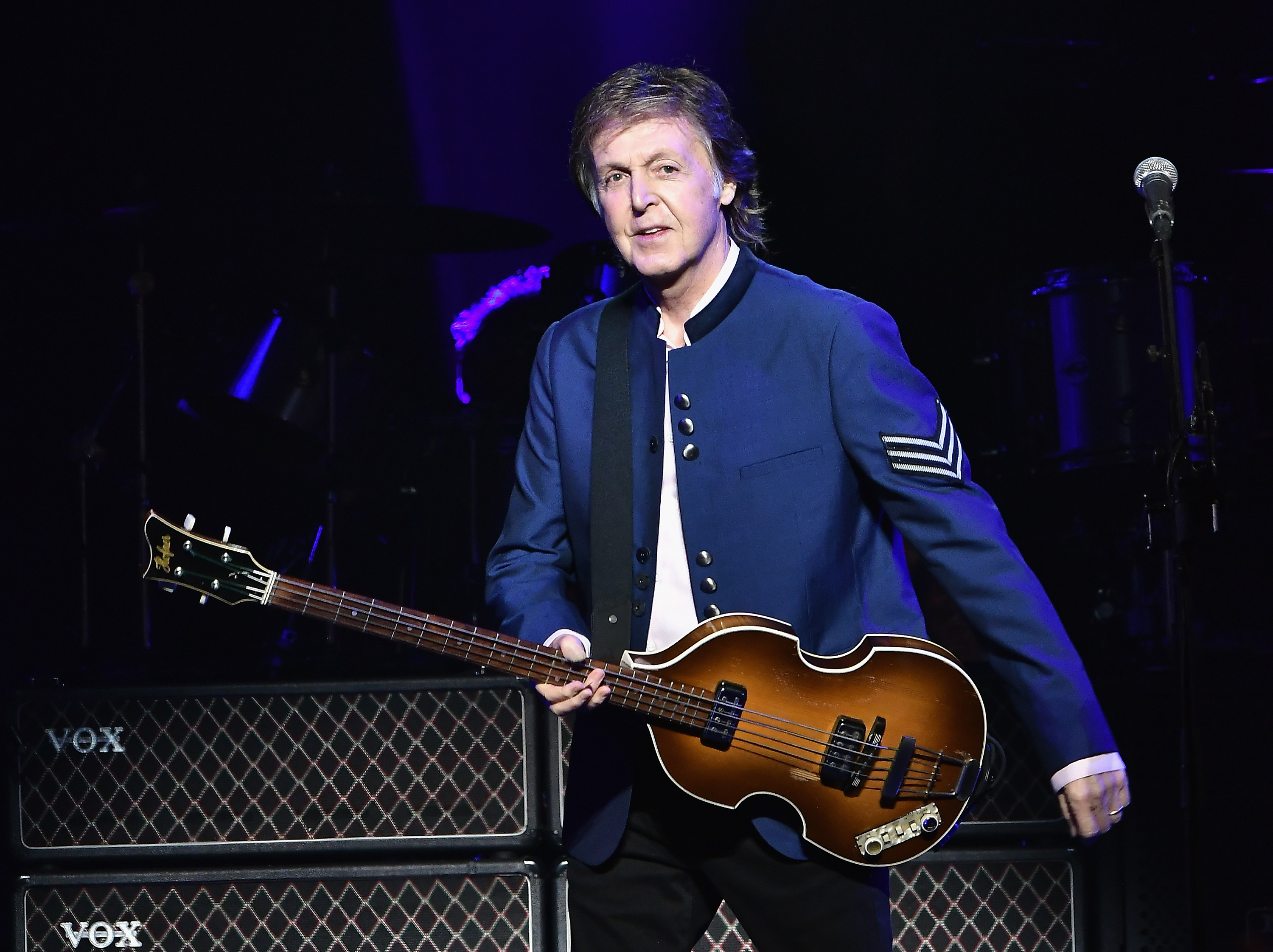 Paul McCartney performs
