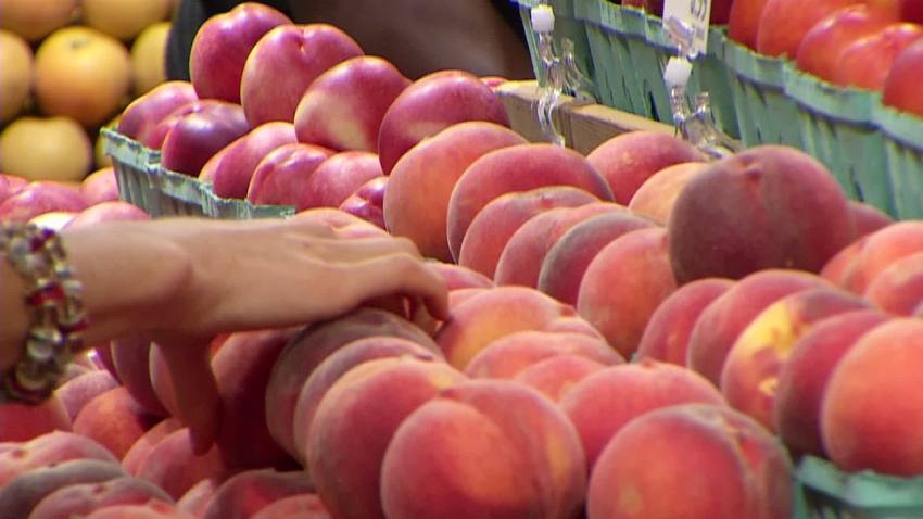peach grocery shopping
