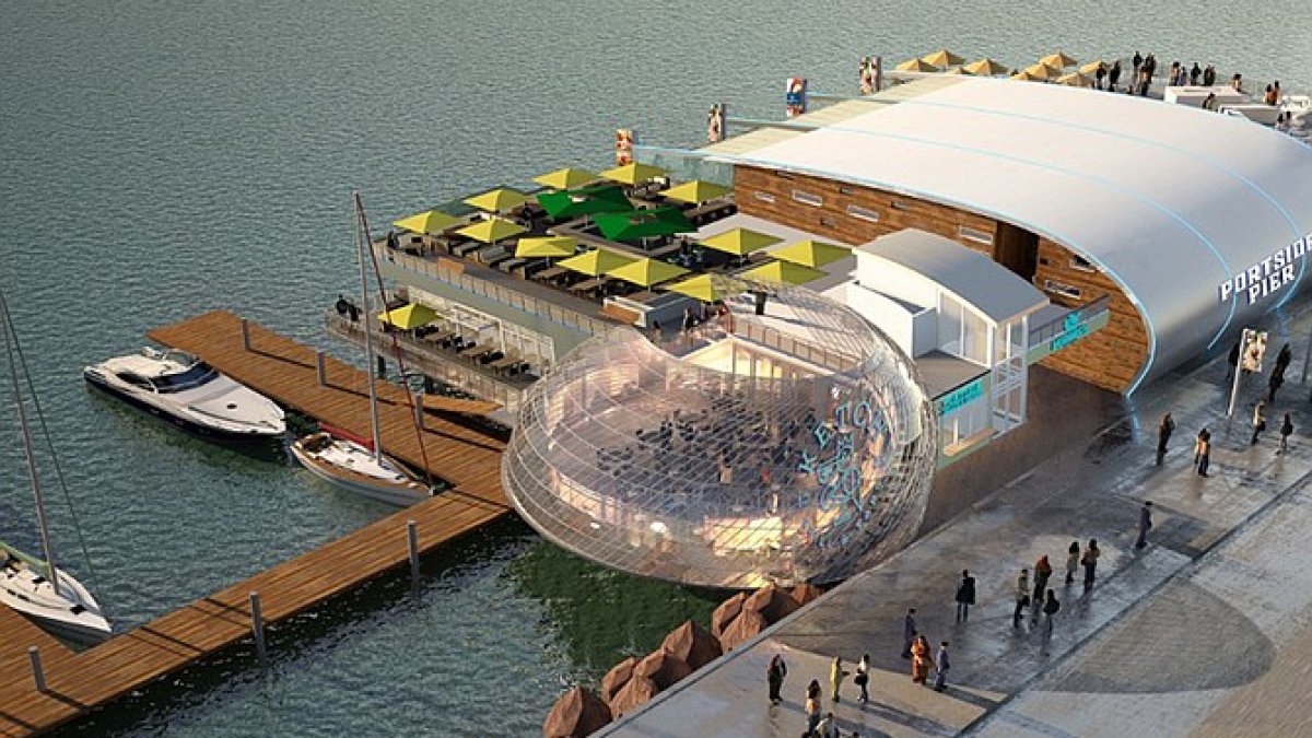Restaurant-Topped SkySpire May Anchor New Bayfront Redevelopment