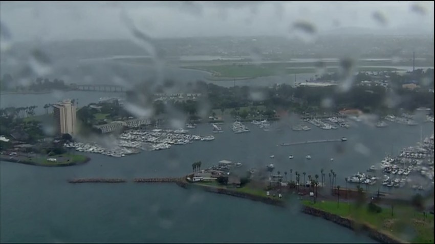 san diego beach rain chopper
