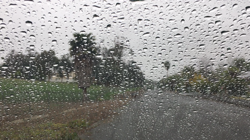 Rain in Vista, California in San Diego County in an undated file photo.