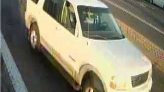 A vehicle involved in a hit and run crash.