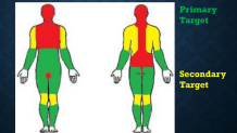 Image from La Mesa Police Department Training Book on use of non-letha projectiles