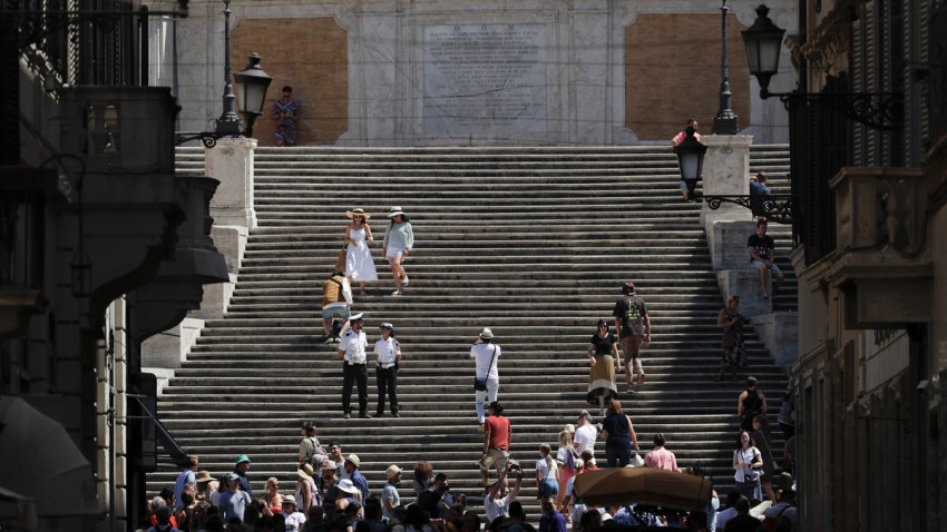 APTOPIX Italy Spanish Steps