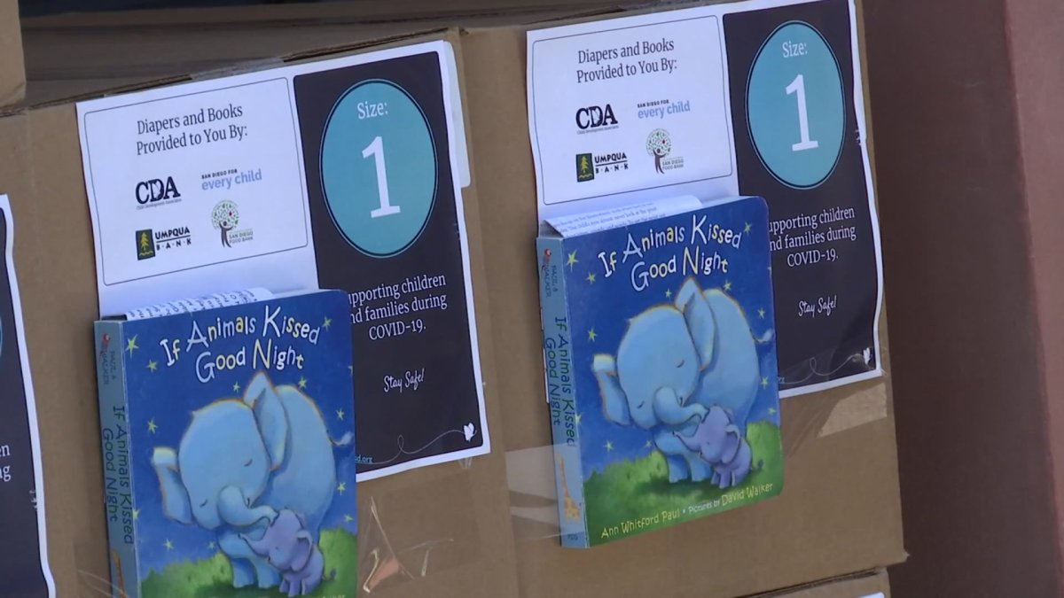 Diapers Distributed to 300 Families Facing Hardship NBC 7 San Diego