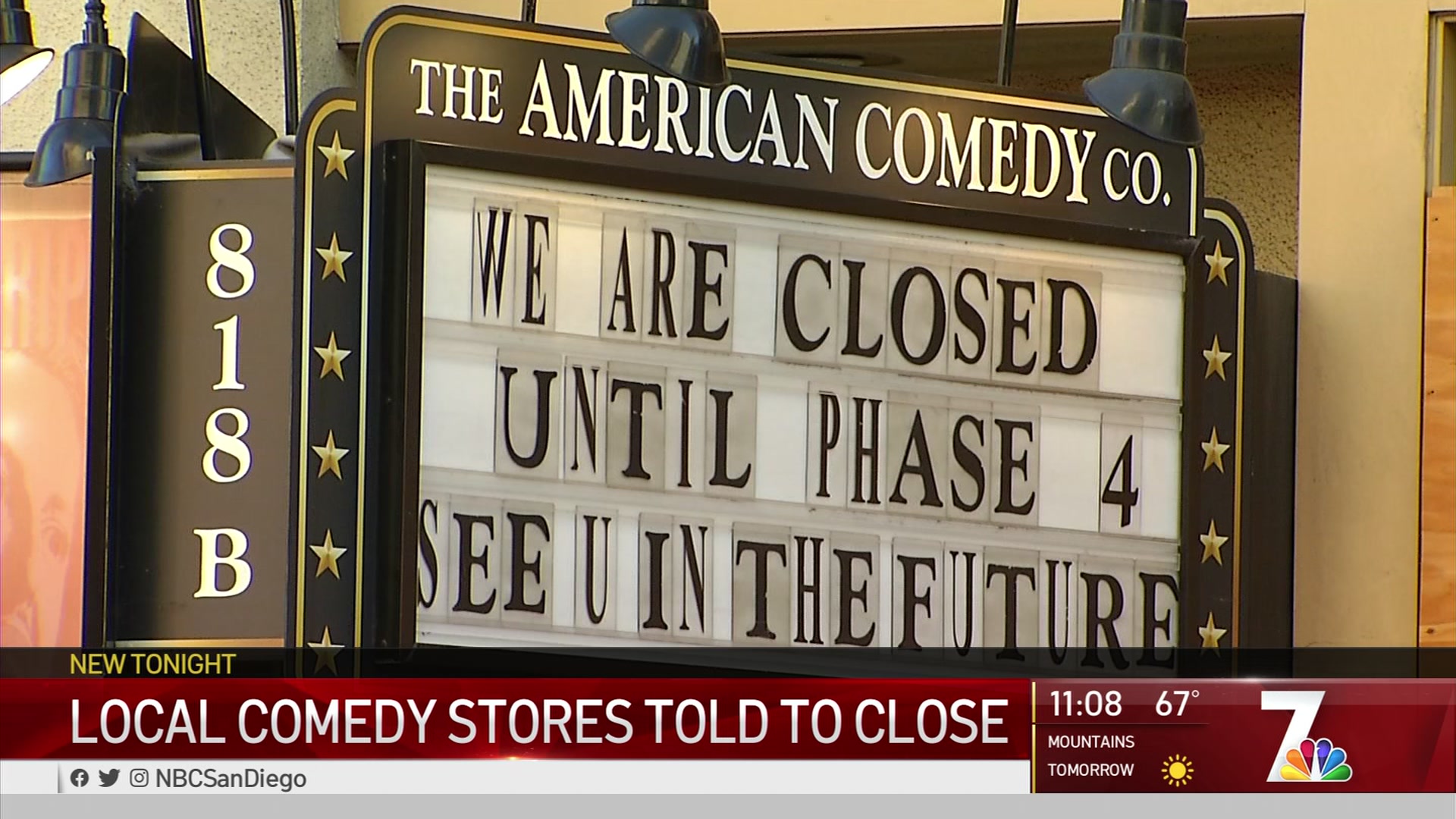 Health Order Violations Draw Curtains at 3 Comedy Clubs NBC 7