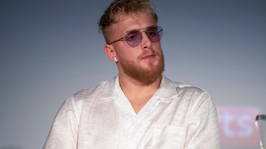 Jake Paul on stage.