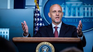 FDA Commissioner Stephen Hahn addresses the media during a press conference in James S. Brady Briefing Room at the White House on on August 23, 2020, in Washington, D.C.