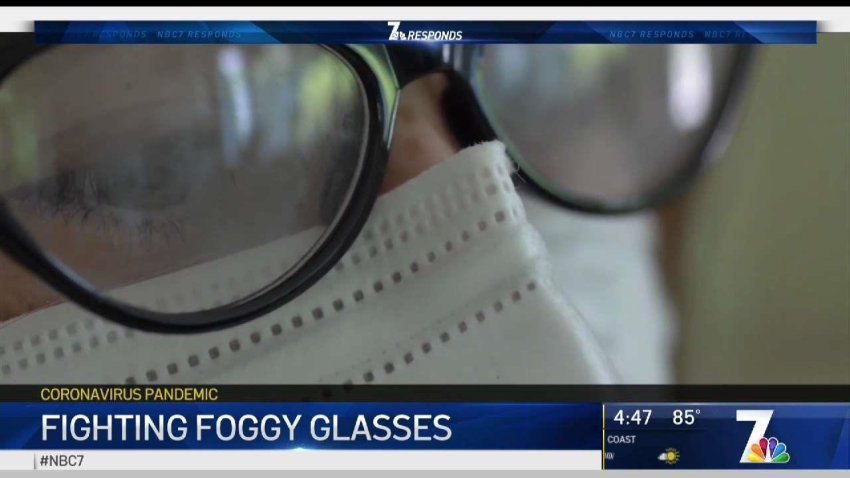 Mask-Wearing San Diegans Look for Solutions for Foggy Glasses