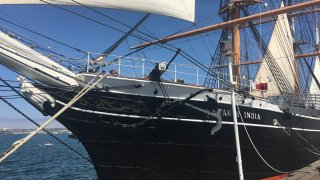 The famous Star of India at the Maritime Museum of San Diego.