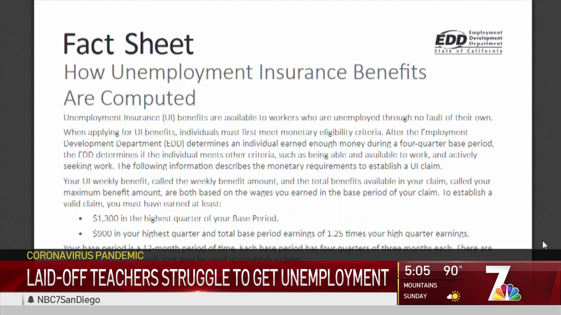 Local Teacher Layoffs During Pandemic NBC 7 San Diego