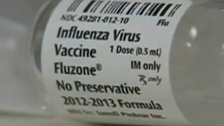 A file photo of a seasonal flu shot