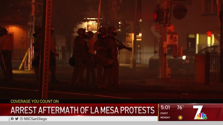 Arrest Aftermath of La Mesa Protests