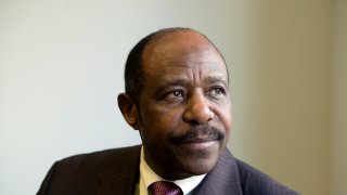 A file photo of Paul Rusesabagina from Jan. 28, 2016.