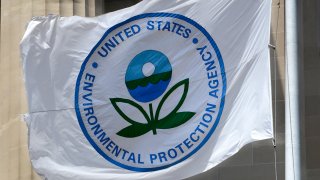 A flag with the United States Environmental Protection Agency (EPA) logo.