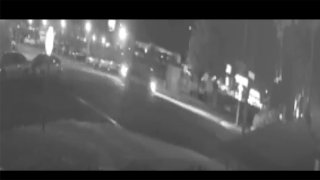 Blurry Screen shot of video showing the car that fled the hit-and-run
