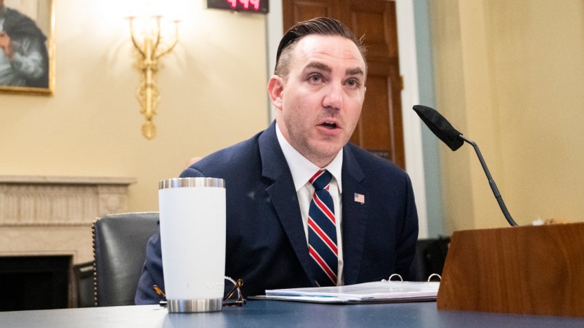 In this July 28, 2020, file photo, Adam D. DeMarco, Major District of Columbia National Guard, testifies during the House Natural Resources Committee hearing on Unanswered Questions About the US Park Police's June 1 Attack on Peaceful Protesters at Lafayette Square.