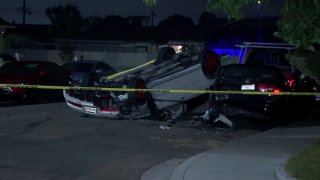 The scene of a fatal crash in Chula Vista.