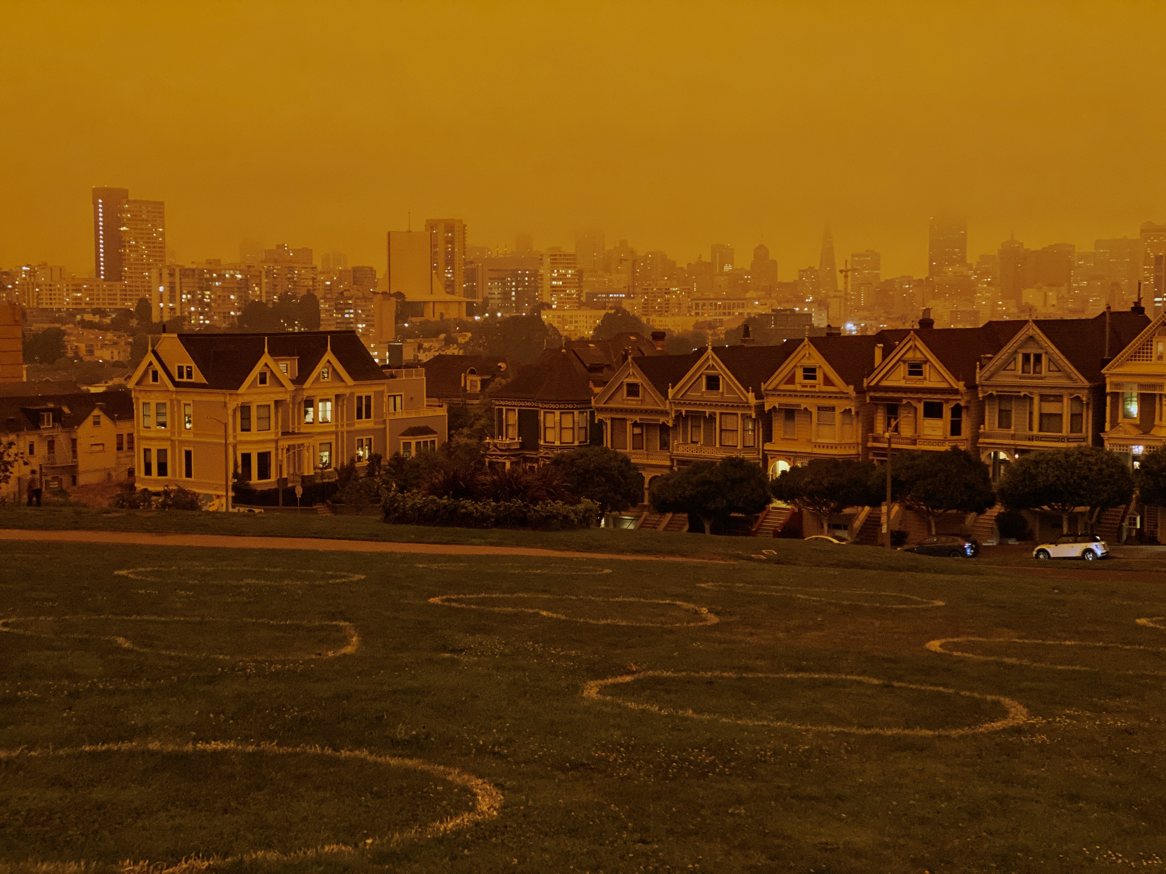 Yellowish sky in San Francisco. (Sept. 9, 2020)